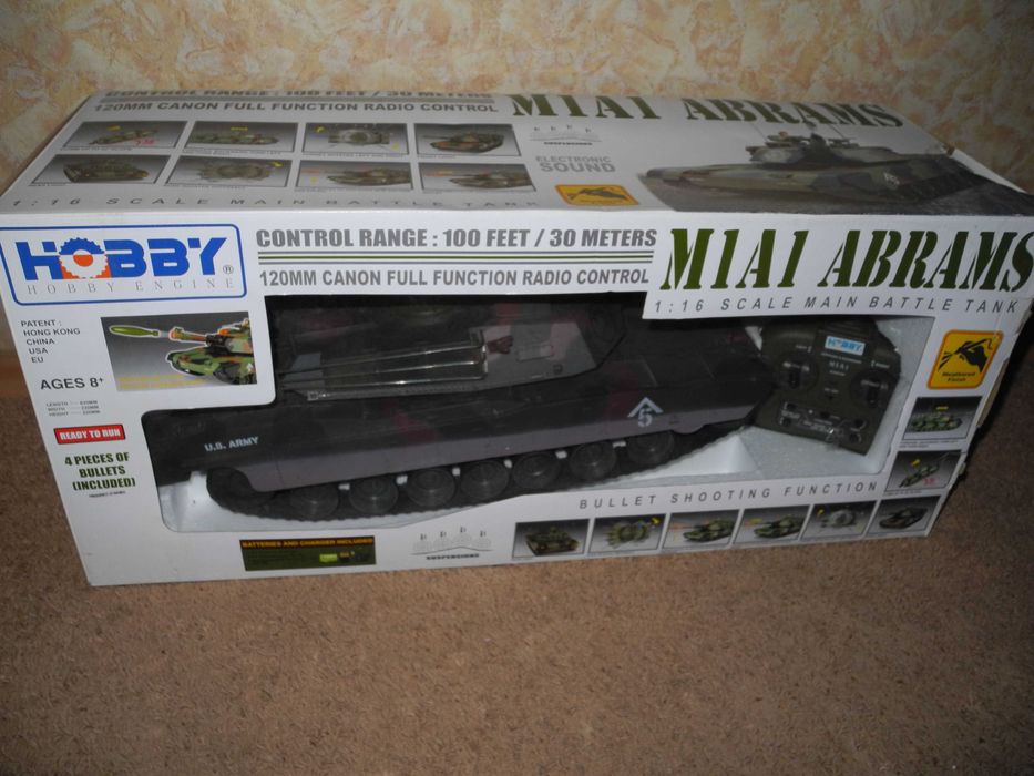 радіокерований танк "М1А1 ABRAMS"  1/16