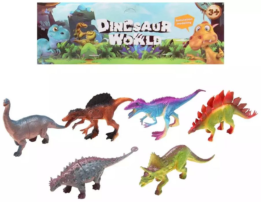 Zestaw Dinozaurów 6Szt. Triada. Nowy Produkt