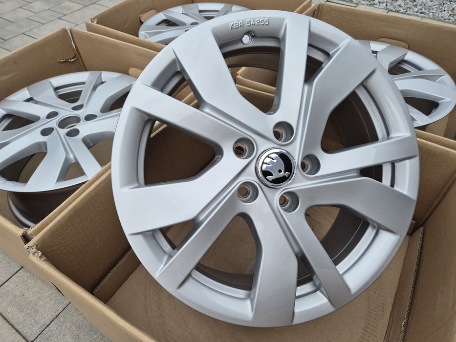 Felgi 17" 5x112 Skoda OEM Kodiaq Karoq Octavia Srebrne Nowe | #CEV17