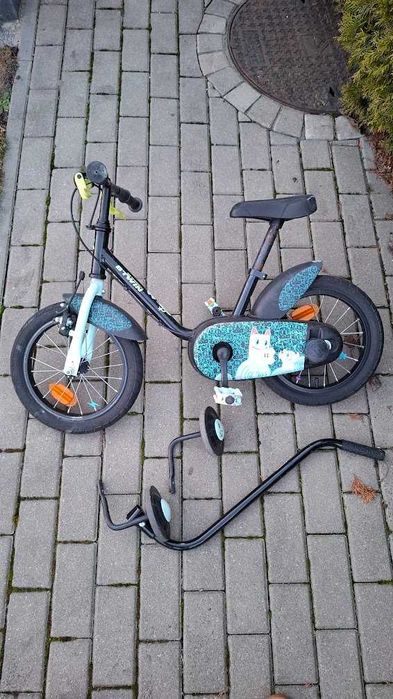 Rower 14 BTWIN Mini Monsters 500 - kółka boczne- Decathlon