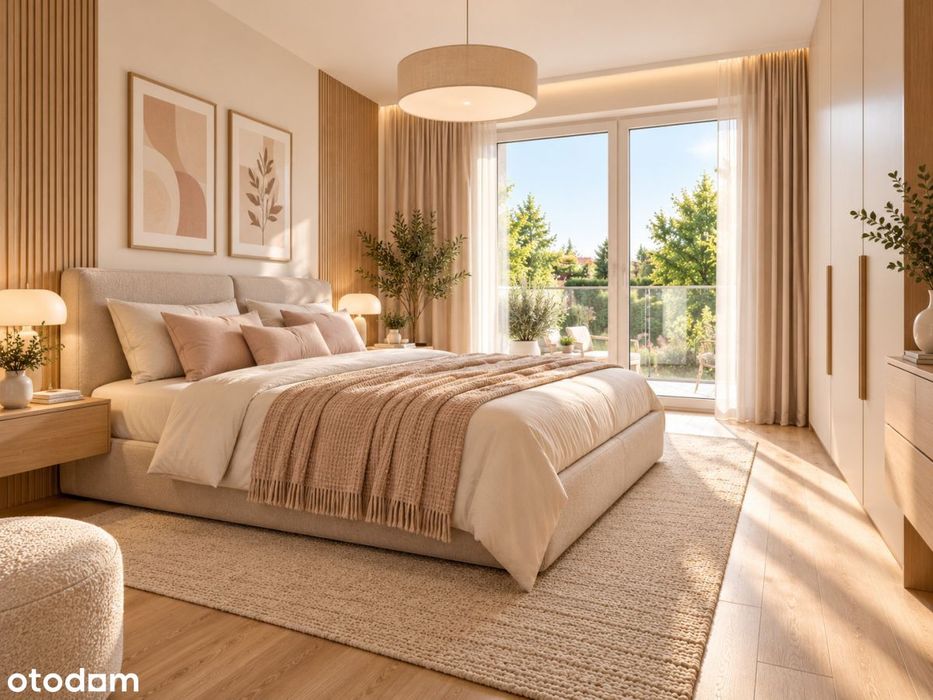 Gotowy do odbioru, narożny segment, ogródek 550 m2
