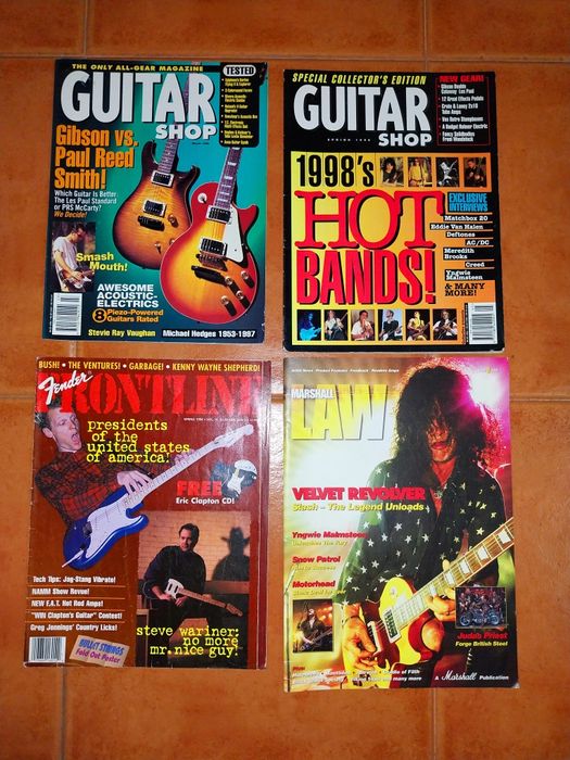 Revistas Antigas de Música e Guitarras - Lote