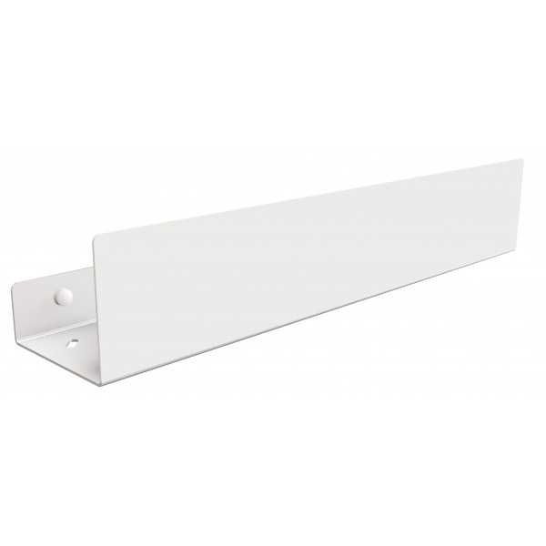Półka pod prysznic 40 cm stal nierdzewna biała