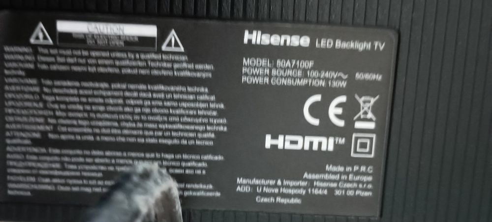 Tv Hisence para peças