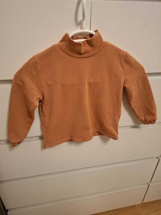 104 cm brązowy golf bluzka z golfem dziecięca dla dziecka dla chłopca