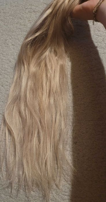 Włosy na keratynę blond