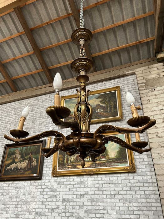 Żyrandol mosiężny klasyczny #805 Stylowy Węgrów