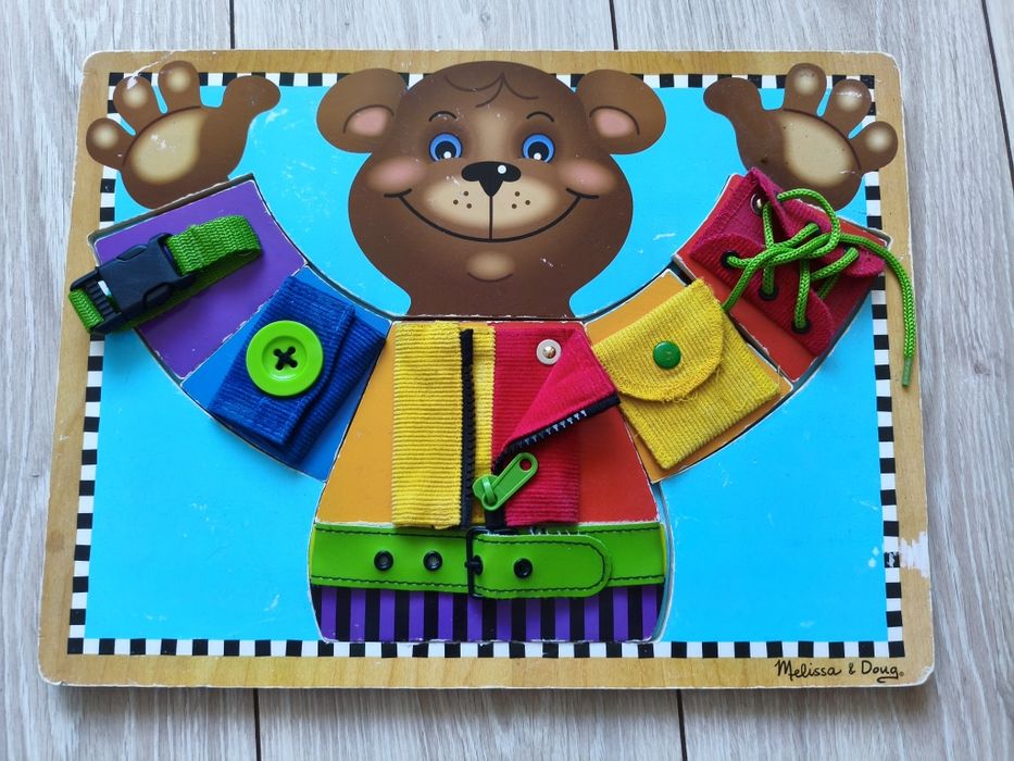 Ігровий набір Melissa and Doug Дерев’яна дошка з застібками