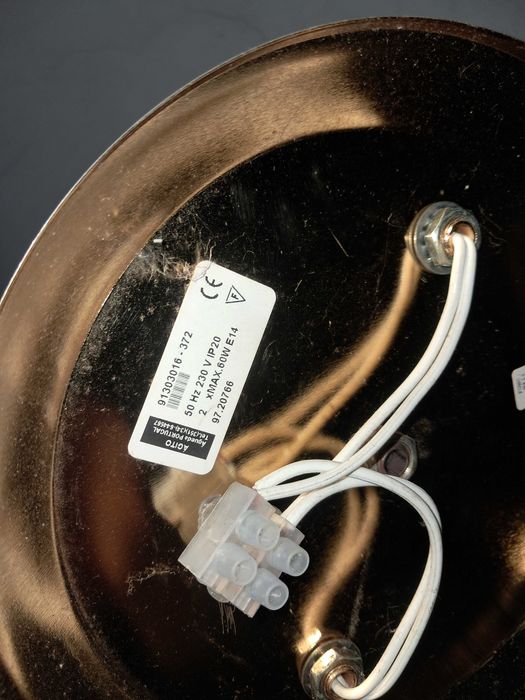 Conjunto de decoração candeeiro metal 16€