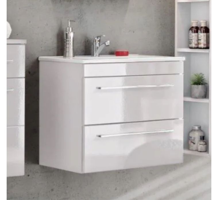 Comad Szafka Twist Biała Połysk Pod Umywalkę 60X40