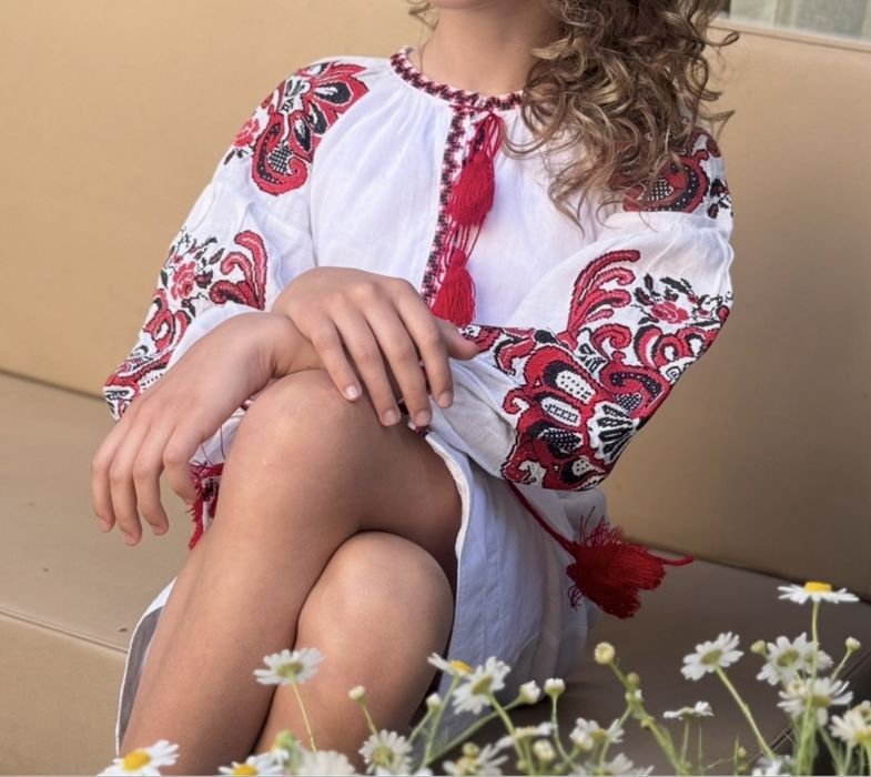 Вишиванка з підʼюбником льон