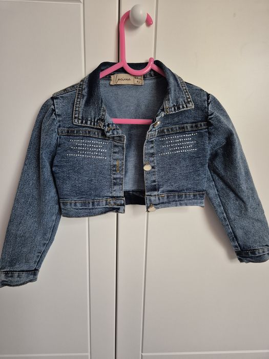 Bolerko jeansowe 104