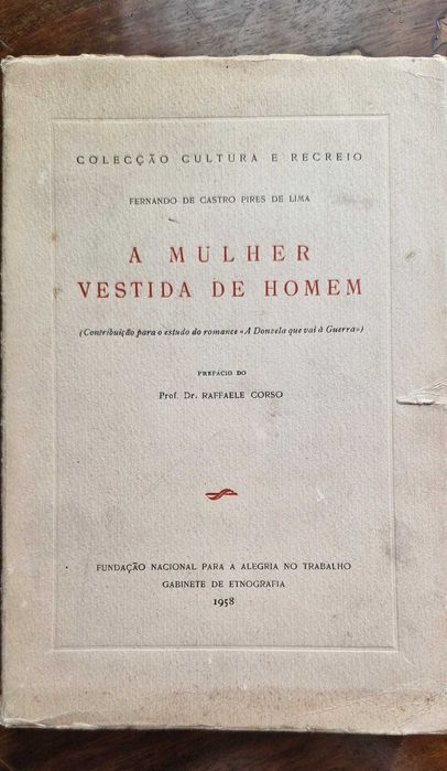 A Mulher vestida de Homem, Fernando de Castro Pires de Lima - raro