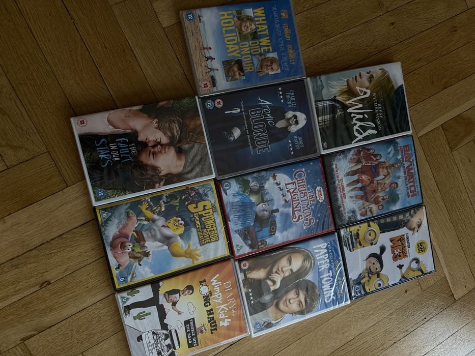 Nowe ofoliowane filmy DVD