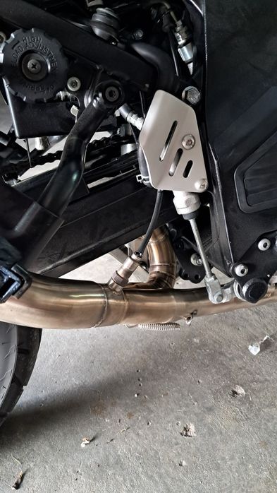 Linha escape completa para suzuki vstrom 650 xt