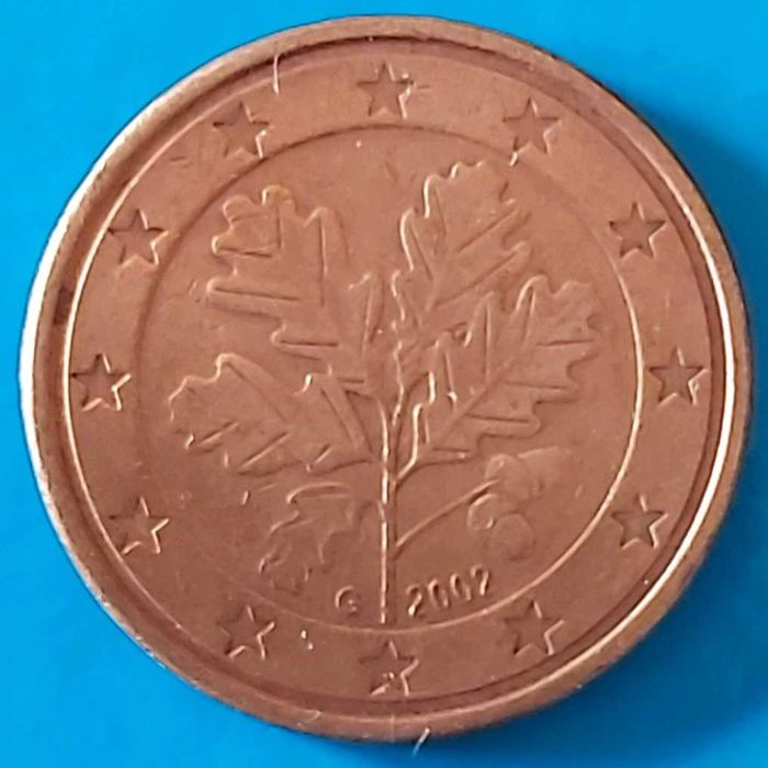 5 Cêntimos de 2002 * G * da Alemanha