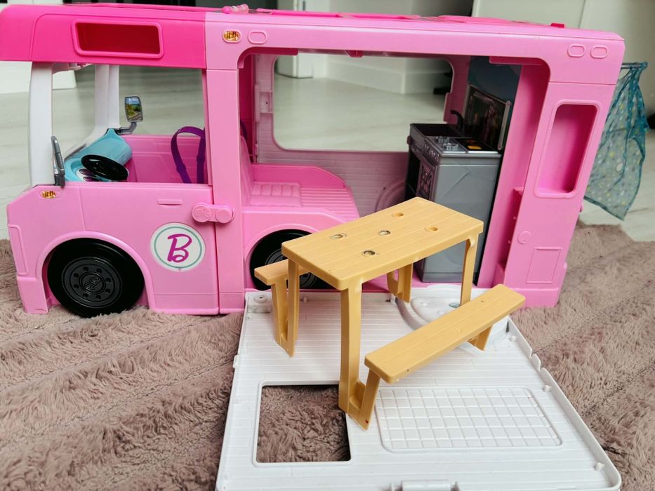 Kamper Barbie + Samolot Zestaw Komplet