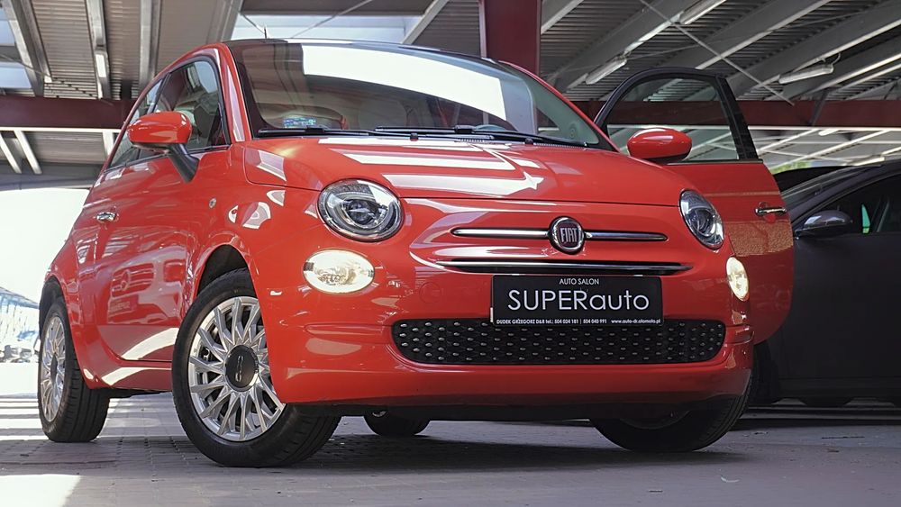 Fiat 500 1Właściciel Kraj Panorama Klima Alu Bezwypadkowy