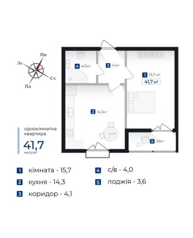 1 кім квартира у ЗДАНОМУ будинку