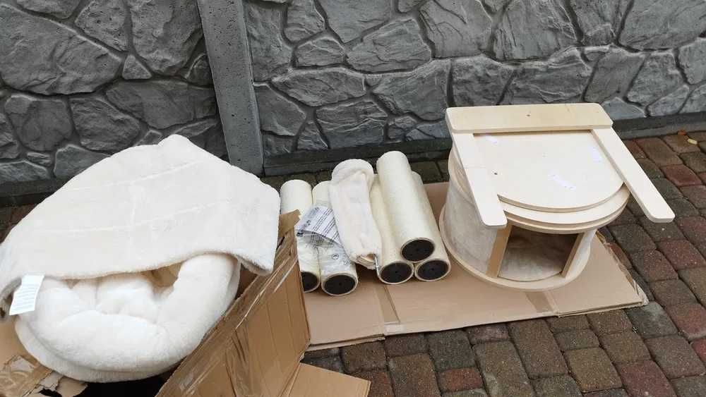 Drapak dla kota Natural Paradise Magnolia - od podłogi do sufitu - beż