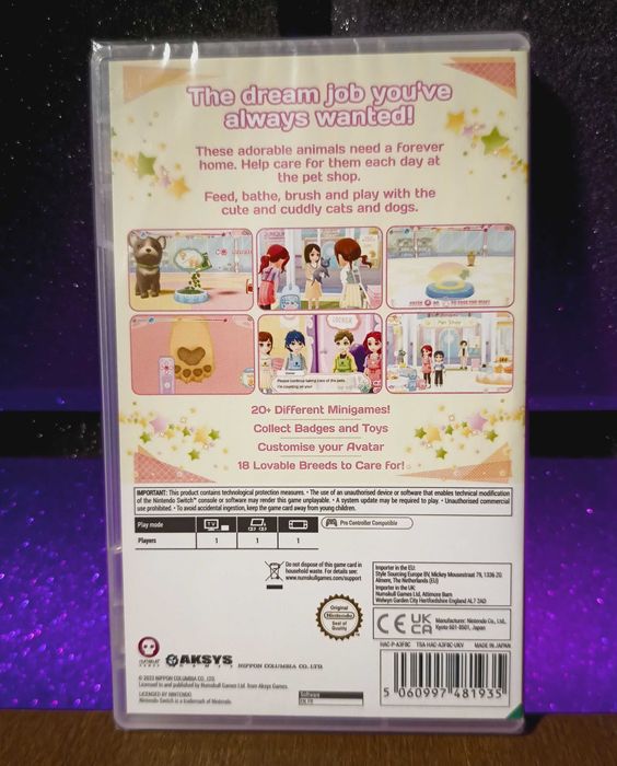 Pups & Purrs: Pet Shop Nintendo Switch poprowadź sklep ze zwierzakami