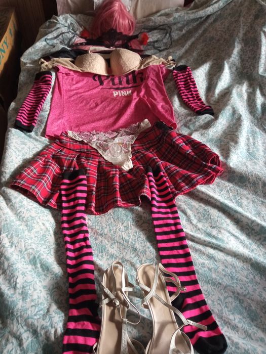 Игровой эротический костюм розовый