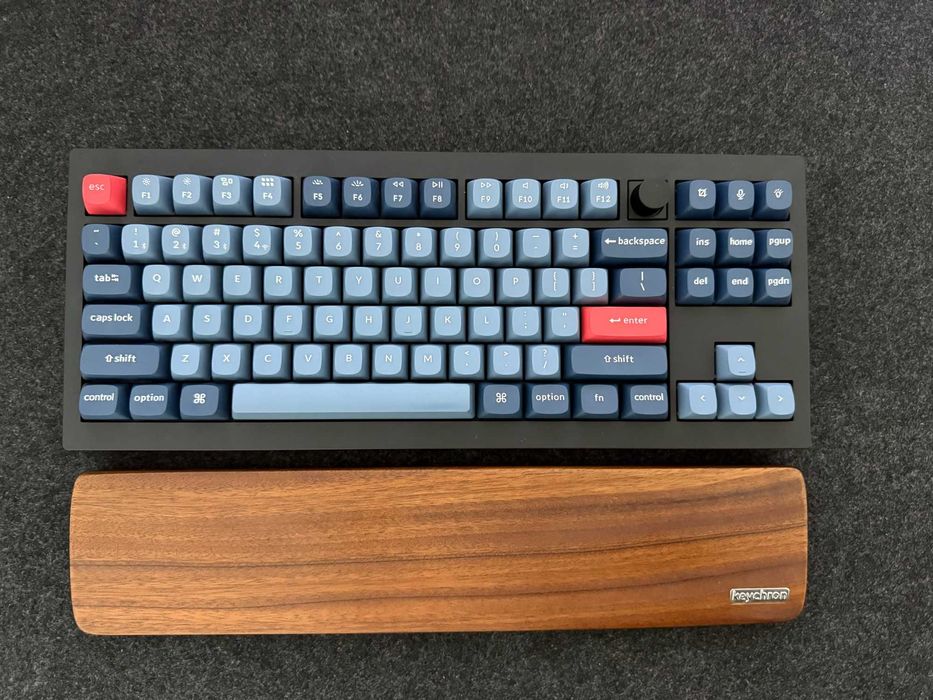 Keychron V3 Max QMK/VIA + Keychron Wooden Palm Rest + Etui Keychron