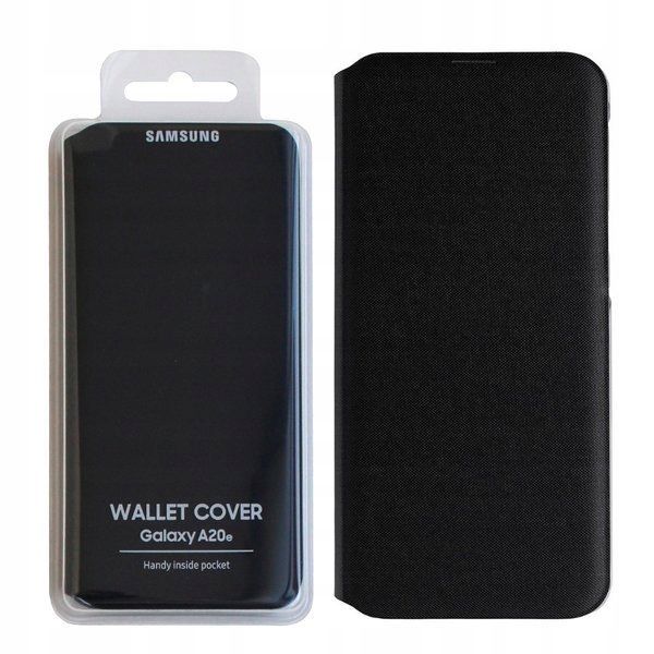 Oryginalne Etui z klapką Samsung do Samsung Galaxy A20e czarny