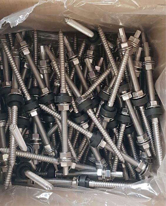 Гвинт шуруп 200.250,300мм нержавійка