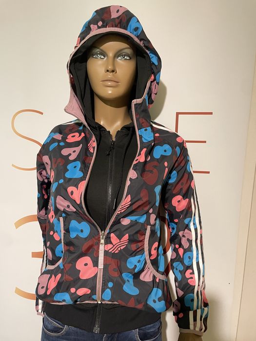 Kurtka dwustronna róż Adidas rozmiar S 34 36 damska