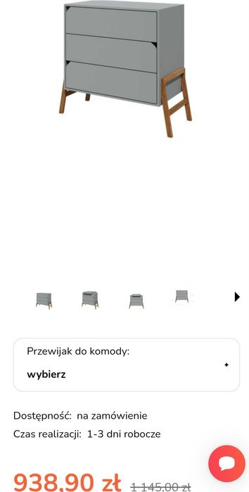 Meble Bellamy Lotta Szare