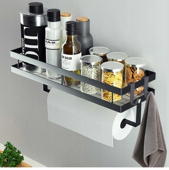 Organizer kuchenny ścienny półka wisząca uchwyt na papier