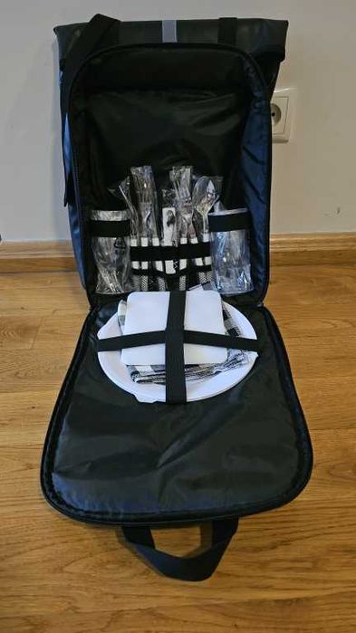 NOWY Plecak piknikowy z wyposażeniem dla 2 osób