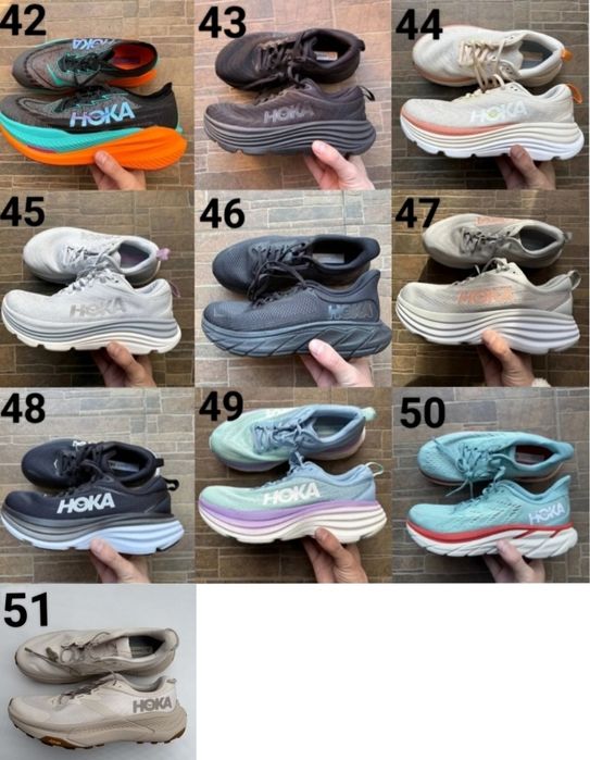 Оригінальні Сток Hoka Nike Бігові Кросівки Черевики Розміри  38-38.5