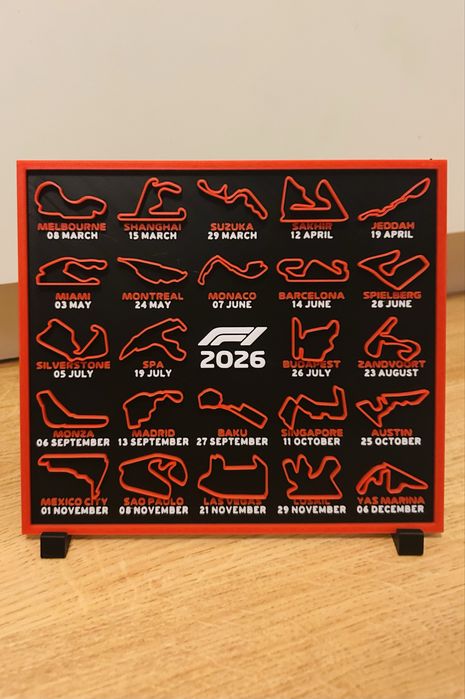 Calendario F1 - Circuitos 2026