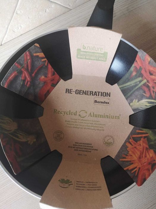 Wok Berndes B.nature Re-Generation – Sustentável e Antiaderente