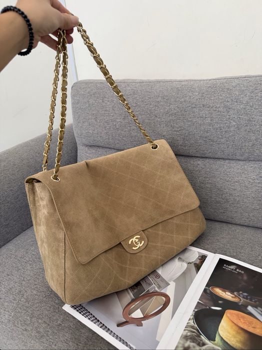 Torebka torba  zamszowa Chanel Flap