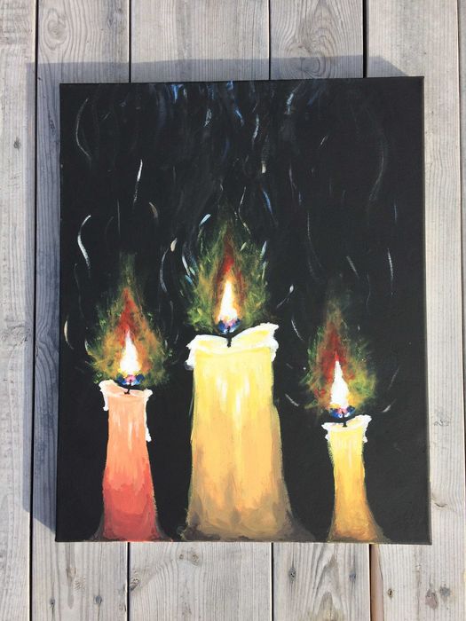 ŚWIECE - Obraz akrylowy - Candles - 40x50cm