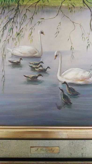 Baixa preço -Pinturas óleo J. GONZÁLEZ