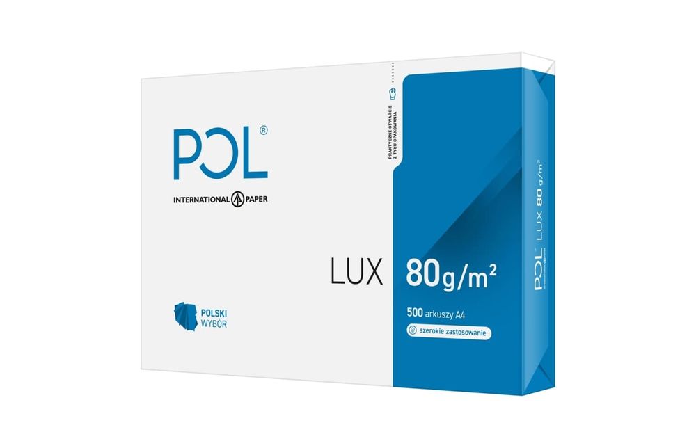 Papier biały formatu A4 firmy POL Lux 80 g/ mg