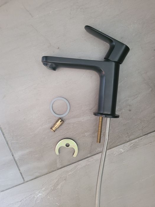 Hansgrohe Rebris S 80 Bateria umywalkowa czarny mat