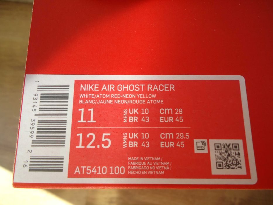 Nike Air Ghost Racer us11 nowe buty sportowe
