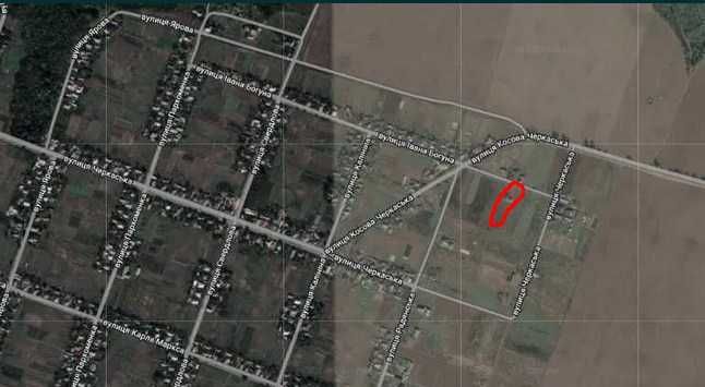 Продається ділянка 25 соток під забудову в с.Сагунівка