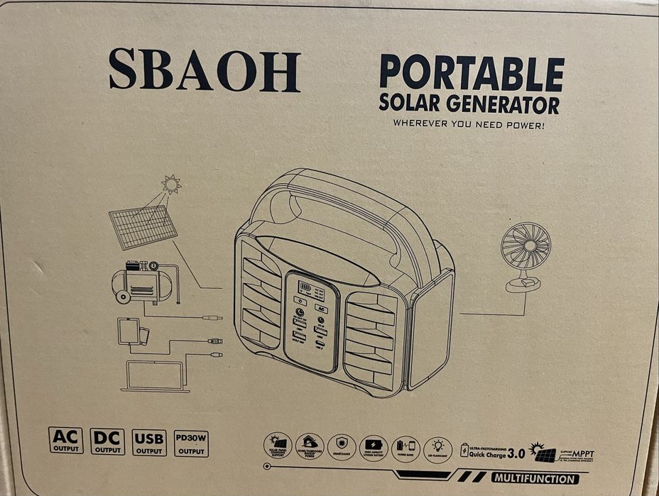 Портативна електростанція SBAOH 150W 99Втч 27000мАч