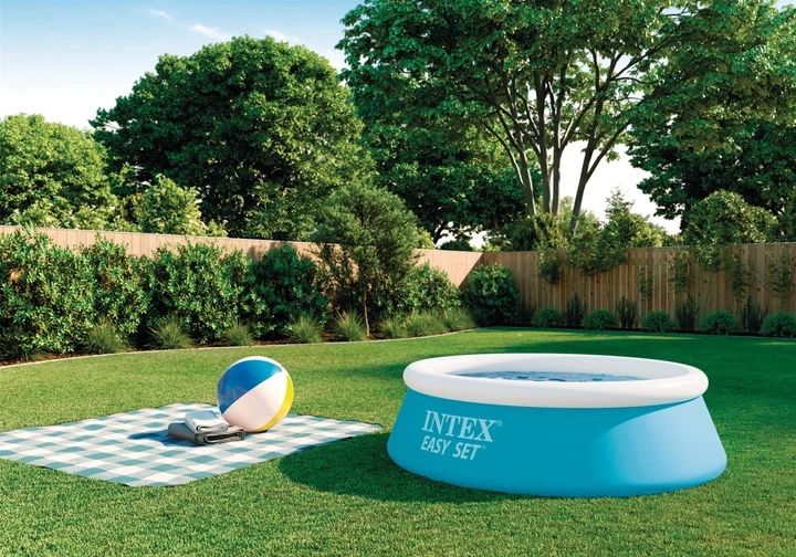 Сімейний надувний круглий басейн Intex 28101 Easy Set 183х51 см, басейн, великий дитячий басейн, наливний басейн