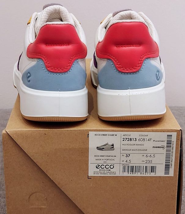 Ecco Street Court W. Multicolor, rozmiar 37 nowe, 100% oryginalne