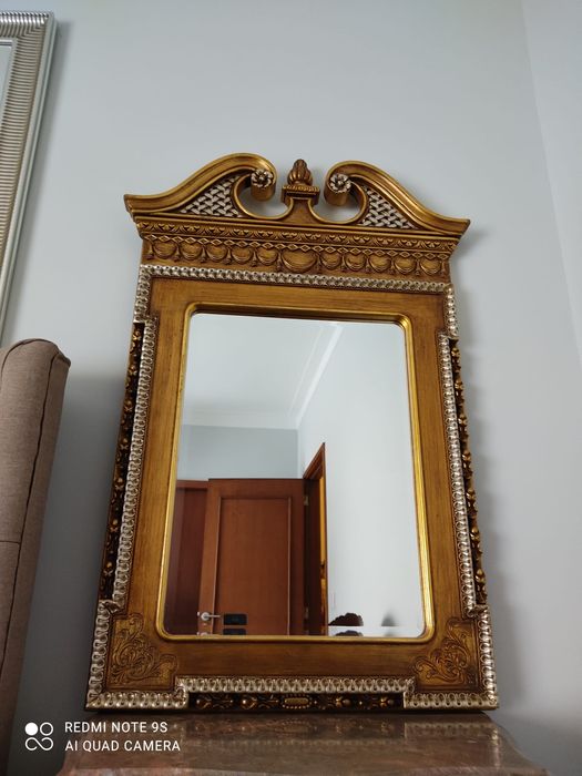 Espelho antigo completamente restaurado