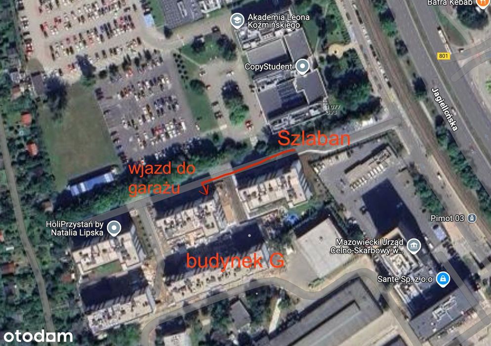 Miejsce parkingowe w garażu Jagiellońska 55G przy ALK - Widok 5
