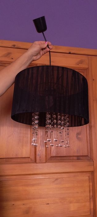 Żyrandol czarny sprzedam