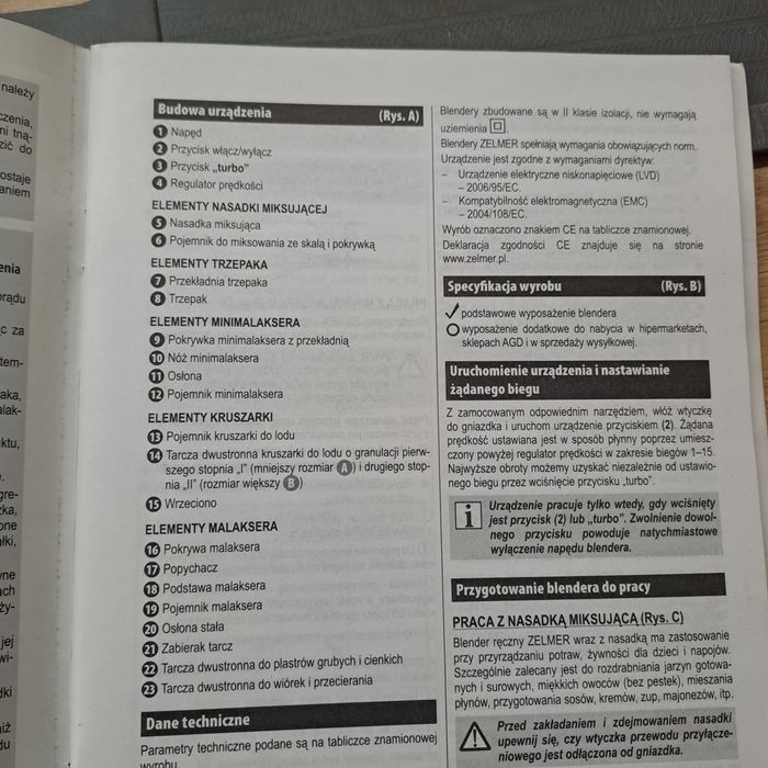 Malakser blender kruszarka Zelmer